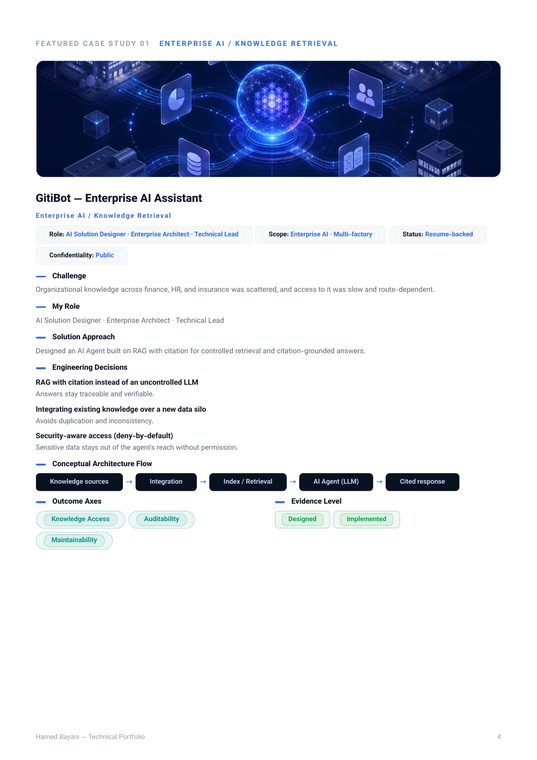 English catalog case study page